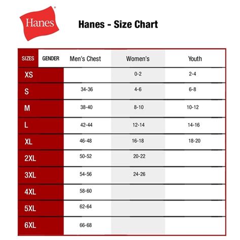 hanes nylons size chart